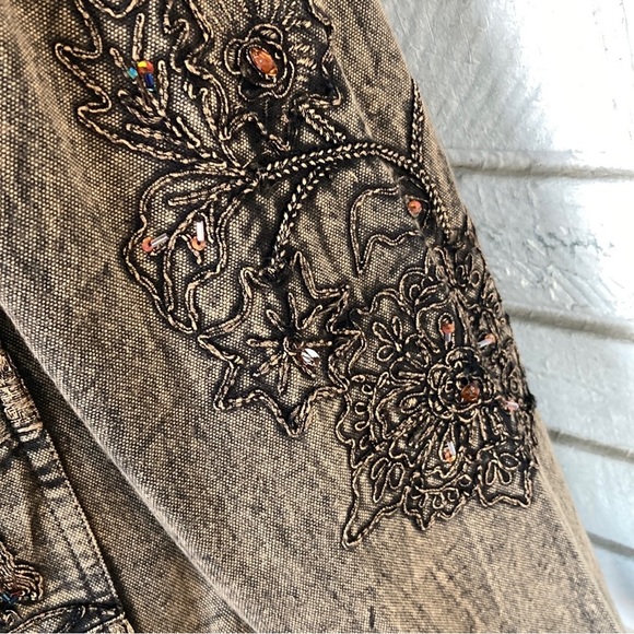 Large Flashback Bronze India Women’s Decorative Jacket Sequined Coat - Picture 5 of 7